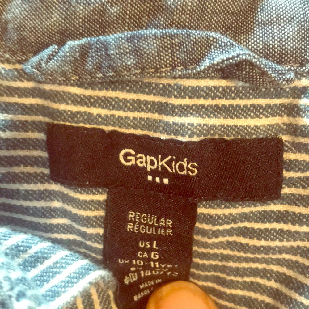 Denim button up